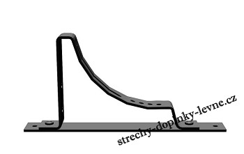 Vzpěra komínové lávky typ U TOX lakovaná - černá RAL 9005