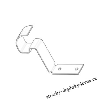 Příchytka hřebenáče 85 Tondach A 17 cm a B 17 cm - cihlově červená RAL 8004