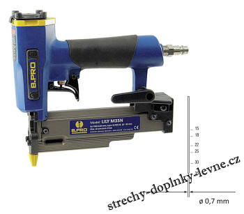 Pneumatická hřebíkovačka, bradovačka B.PRO M35 LILY