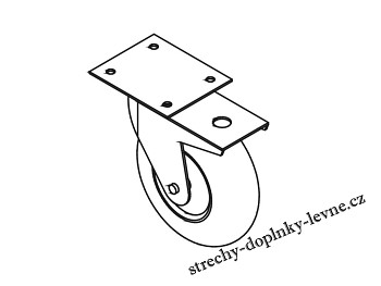 Polyuretanové kolečko prům. 150/40mm, nosnost 2,5 kN