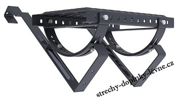 Komplet SMART typ L - lávka 800mm - červeno-hnědá RAL 8012