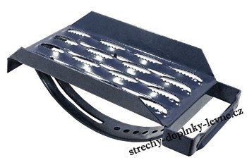Střešní stupínek lakovaný - červeno-hnědá RAL 8012