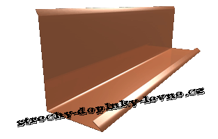 Lemování zdi boční -mat, r.š. 330 mm - červenohnědá RAL 3009