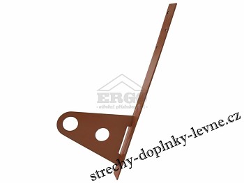 Dvouděrový držák – rovný pro neprofilovanou krytinu - antracit RAL 7016