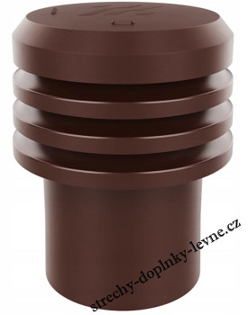 Větrací gravitační komínek DN 200 mm  - hnědý RAL 8017