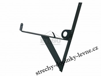 Držák protisněhové tyče a mříže - rovný pro neprofilovanou krytinu
