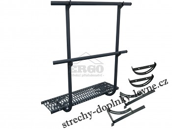 Stoupací komplet pro profilovanou střešní krytinu – s rovným zábradlím