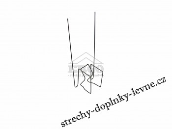 Ochrana proti holubům s příchytkou na okraj okapu