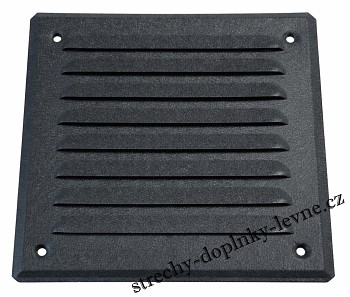 Kovová ventilační mřížka 14 x 14 matná, antracit RAL 7016