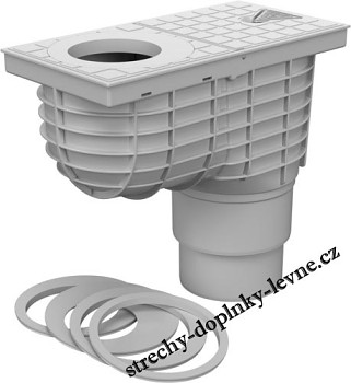 Kanalizační vpusť D110/125 gajgr, šedá