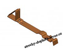 Protisněhový hák SGN 009 - Koramic Renesans L15 - černá RAL 9005